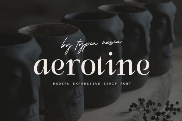 Aerotine: A Bold Serif Typeface for Digital Design