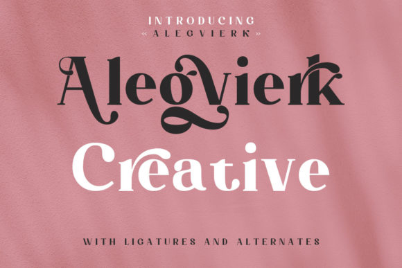 Alegvierk: A Refined Serif Font for Editorial Design