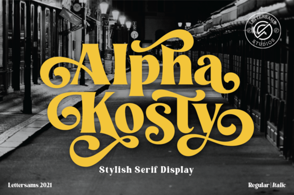 Alpha Kosty: The Serif Font for Bold Branding