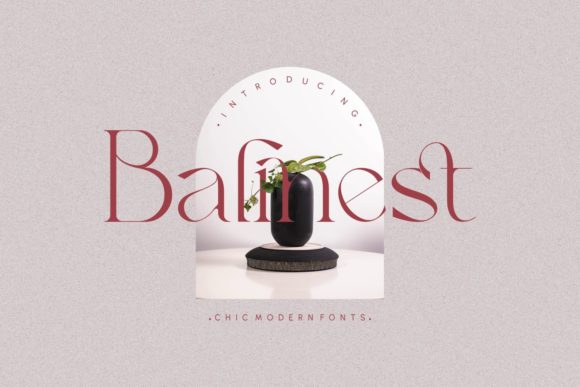 Balinest: A Delicate Serif Font for Editorial Design