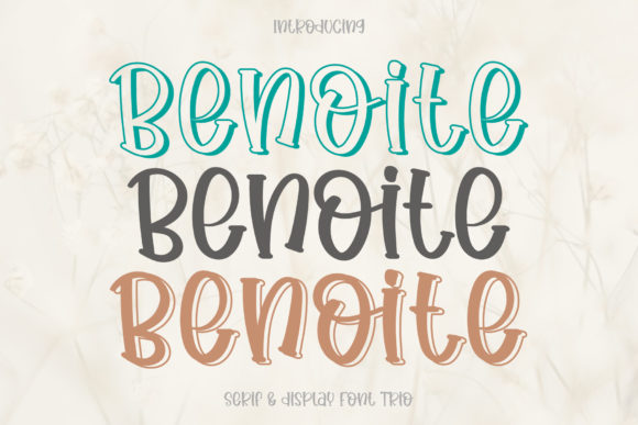 Benoite: A Playful Serif Font for Branding