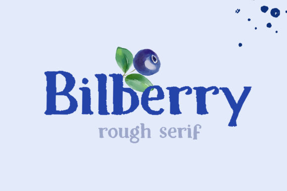 Bilberry Font: A Textured Serif for Makers