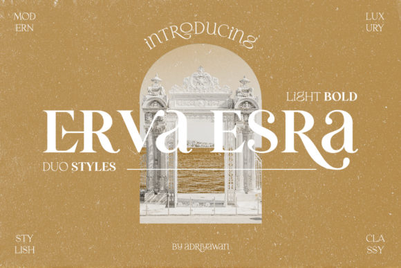 Erva Esra: A Stylish Serif Font for Your Brand