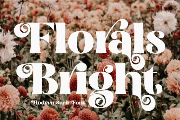 Florals Bright: A Chic Serif Font for Web Design