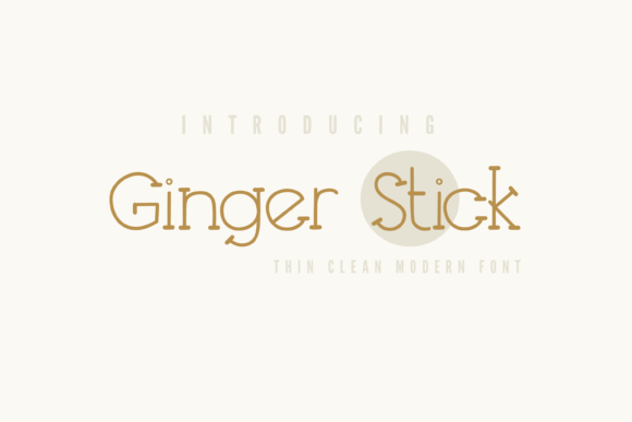 Ginger Stick: A Playful Serif Font for Editorial Design