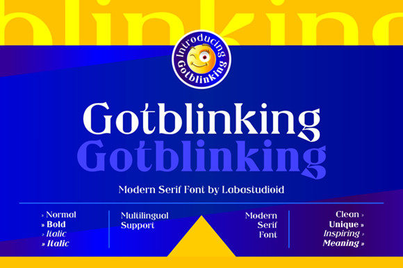 Gotblinking: A Bold Serif Typeface for Modern Brands