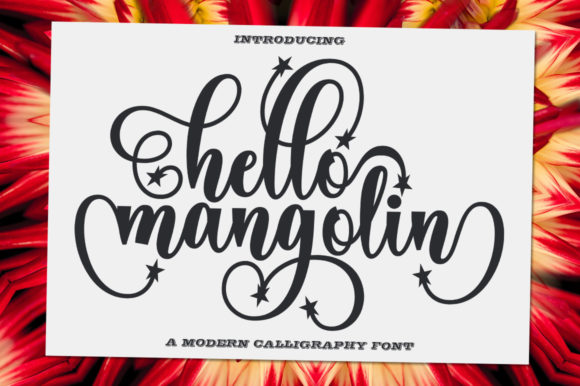Hello Mangolin: A Dazzling Serif Font for Crafters