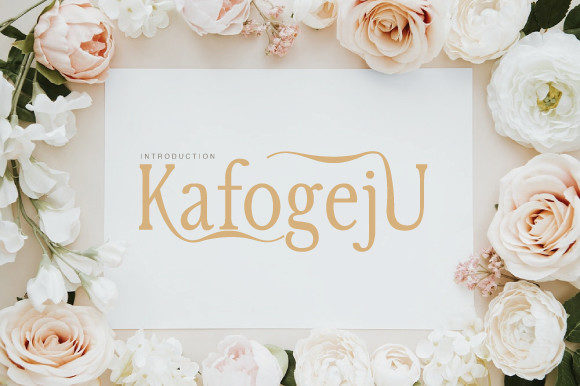 Kafogeju Serif Font for Elegant Branding