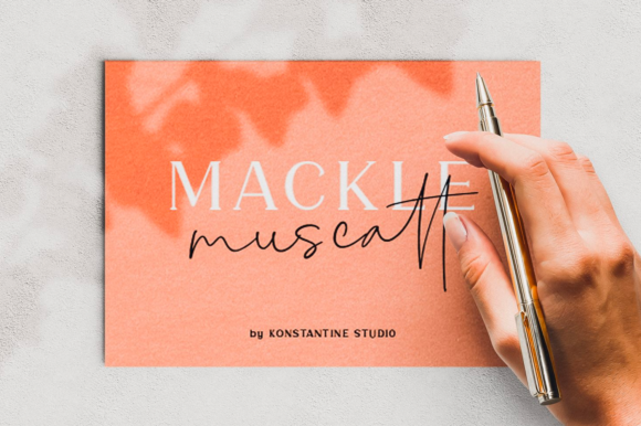Mackle: A Refined Serif and Script Typeface