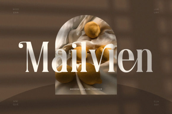 Mailvien: A Bold Serif Font for Branding
