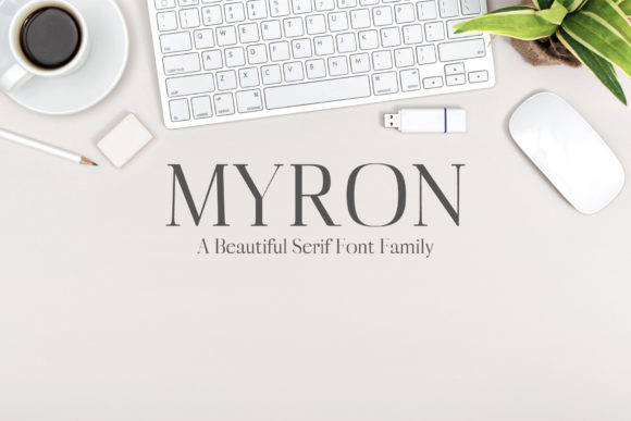 Myron Family Serif Font for Makers