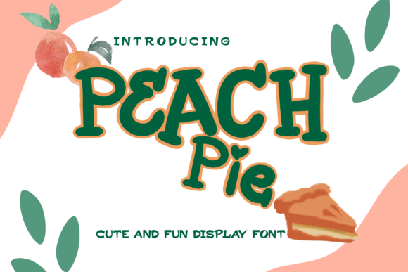 Peach Pie: A Whimsical Serif Font for Editorial Charm