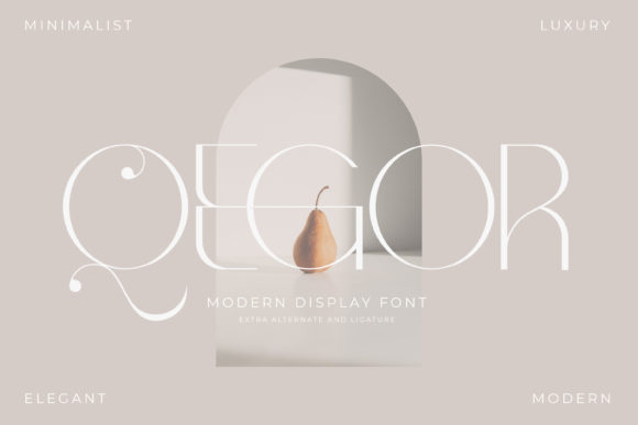 Qegor: A Charming Serif Font for Crafters