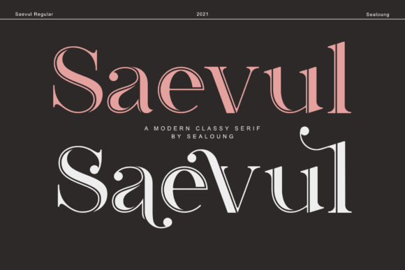 Saevul: A Bold Serif Font for Modern Web Design
