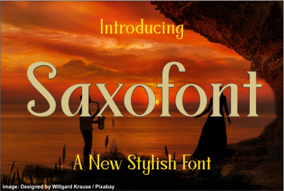 Saxofont: A Serif Typeface for Polished Branding