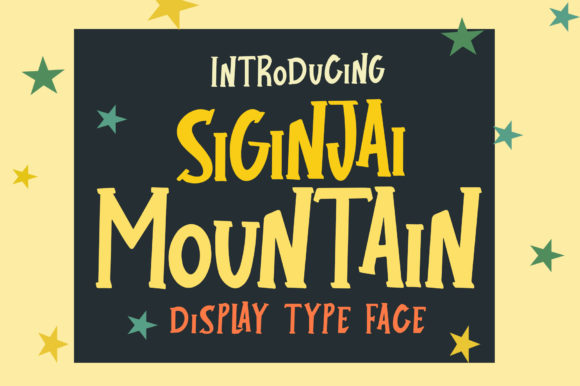 Siginjai Mountain: A Bold Serif Font for Marketers